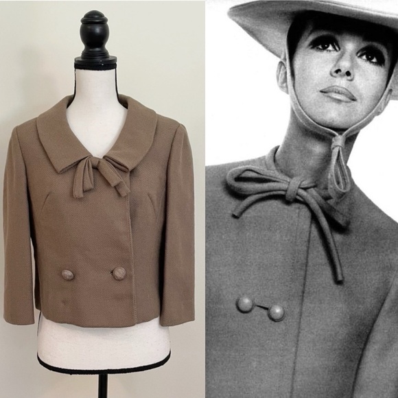 Vintage 60s Wool Woven Jacket - Picture 7 of 7